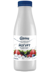 Йогурт с фруктовым наполнителем "Фруктовый бриз" со вкусом лесная ягода
