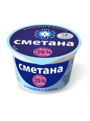 Сметана 25% в стаканчике Витебская площадка