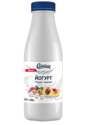 Йогурт с фруктовым наполнителем "Фруктовый бриз" со вкусом персик-маракуйя