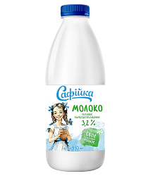 Молоко питьевое ультрапастеризованное "Сафiйка" 3,2%