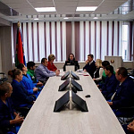 Рабочая встреча начальника отдела по гражданству и миграции Полоцкого РОВД с трудовым коллективом комбината