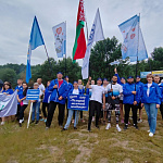 Коллектив ОАО "Полоцкий молочный комбинат" принял участие в районном, туристическом слёте среди молодёжи, работников организаций Полоцкого района на озере Суя.