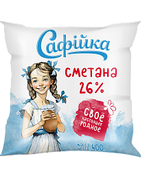 Сметана "Сафiйка" 26%