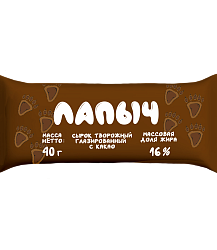 Сырок творожный глазированный с какао  "Лапыч"
