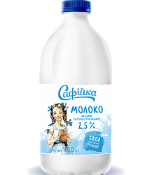 Молоко питьевое ультрапастеризованное "Сафiйка" 2,5% 1,43л