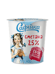Сметана "Сaфiйка" 25% 