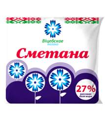 Сметана "Вiцебскае малако" 27%