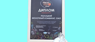 Диплом за активное продвижение продукции